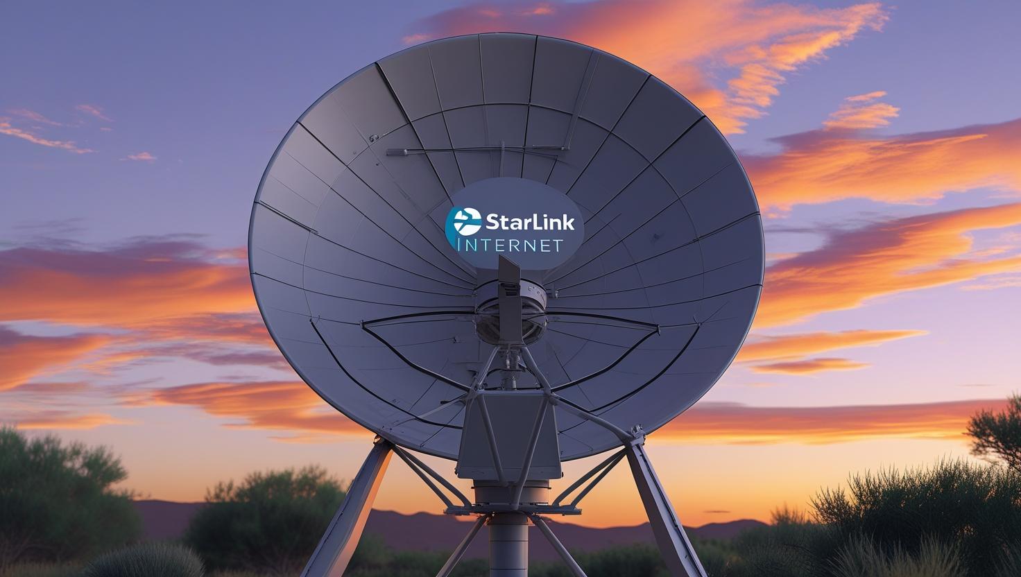 Starlink internet kit for India including satellite dish and router